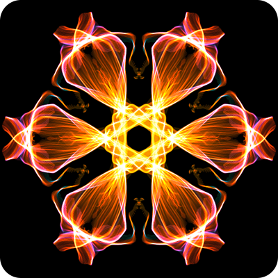 Luminous colorful artwork from Silk, featured in A Banquet of Talent