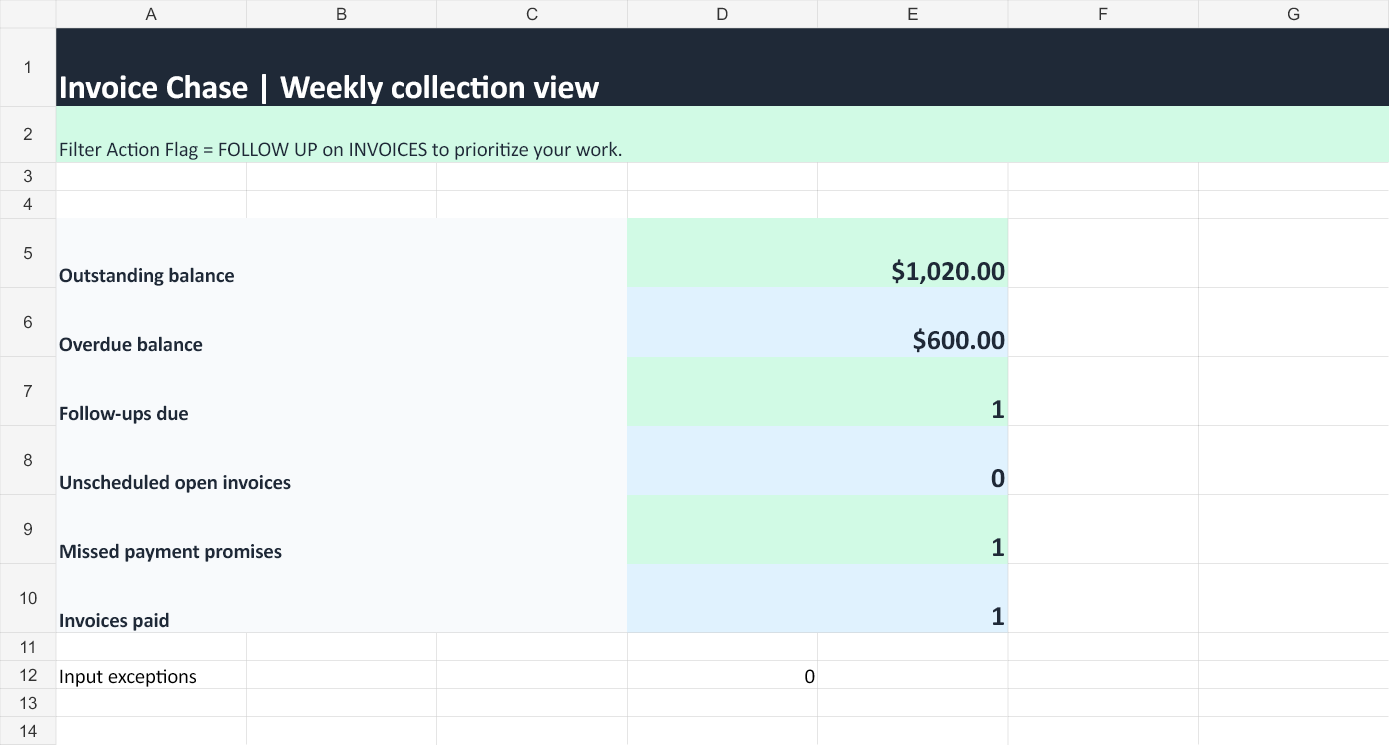 Invoice Chase product preview