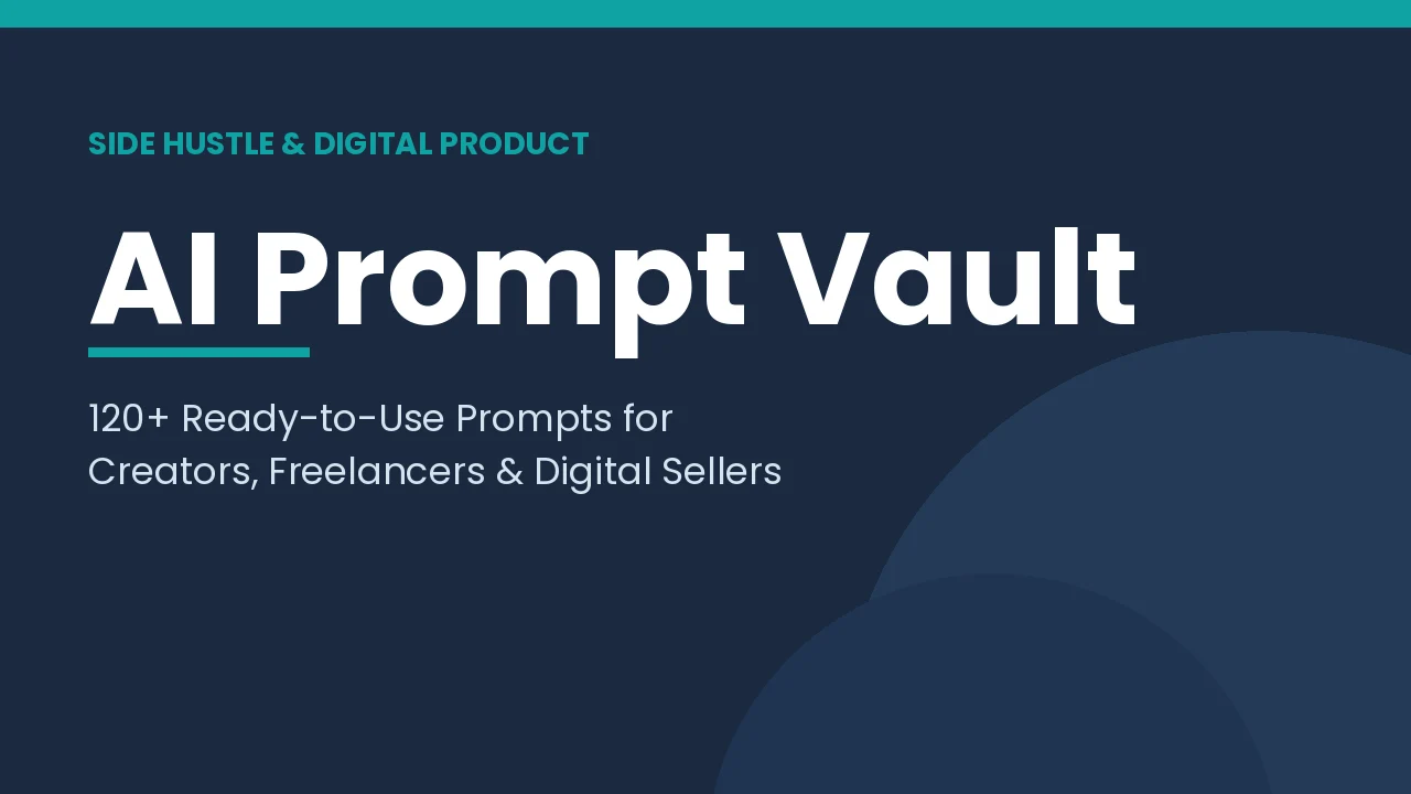 Digital Product AI Prompt Vault product cover